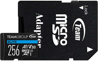 Карта памяти Team MicroSDXC 256GB UHS-I/U3 Class 10 Elite (TEAUSDX256GIV30A103)