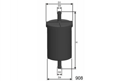 Топливный фильтр MISFAT E562 Renault Megane, Twingo; Hyundai Trajet, Santa Fe 319113A000, 7700820375, 8671005915