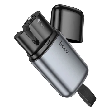 Аварійний молоток Hoco ZP15 King car safety hammer в авто + ніж для ременя Сірий