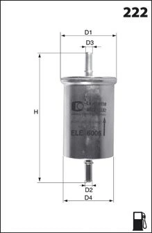 Фільтр палива Mecafilter ELE6013 Mecafilter (ELE6013)
