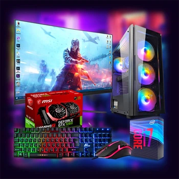 Ігровий Комп'ютер "ZEVS PC10000U" | GTX1060 3GB | Intel core i7 Wi-Fi | WIN10|SSD M.2|Монітор LED IPS 24"