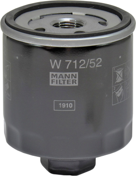 Фильтр масляный (Mann) Skoda Octavia с96г.в. 1.4, 1.6 MANN-FILTER (W71252)