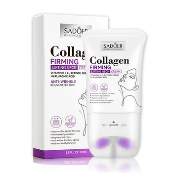 Крем-роллер для массажа шеи Sadoer Collagen Firming Lifting Neck Cream 110 мл