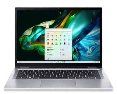 Ноутбук Acer Aspire 3 Spin 14 A3SP14-31PT-C326 (NX.KENEG.00H) Pure Silver (Intel N100 / 4GB RAM / 128GB SSD / Intel UHD Graphics / 1920×1200 Touch 14 / Win11H in S)