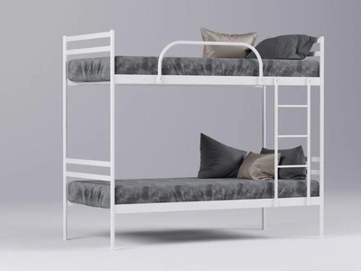 Ліжко металеве двоярусне Comfort DUO 80х200 см Біле