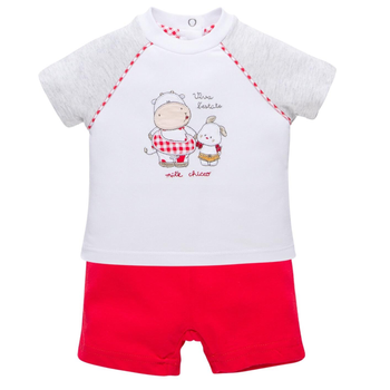 Комплект для мальчика Chicco 090.72842.071 68 см Белый/Красный