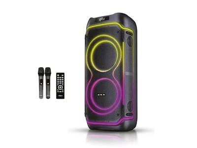 Акустична переносна колонка ZXX-5540 100 Вт 2x10" TWS/FM/USB/TF/BT/REC/LED/2MIC/ДК 1 шт.