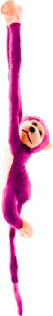 Maskotka Lean Toys Małpka z dźwiękiem Ciemnoróżowa 60 cm 16807 (5905884451243)