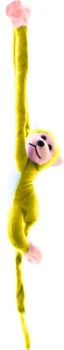 М'яка іграшка Lean Toys Мавпа зі звуком Жовта 80 см 16821 (5905884451380)