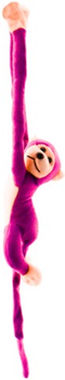 Maskotka Lean Toys Małpka z dźwiękiem Ciemnoróżowa 80 cm 16817 (5905884451342)
