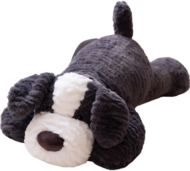 Maskotka-przytulanka Lean Toys Piesek Ciemnoszary 30 cm 22165 (5905991045212)