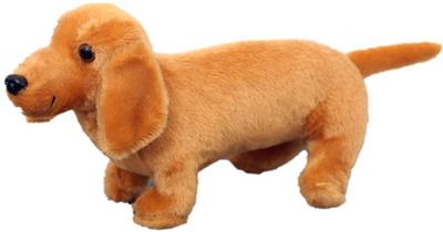 Maskotka-przytulanka Lean Toys Jamnik Jasnobrązowy 25 cm 22445 (5905991048015)