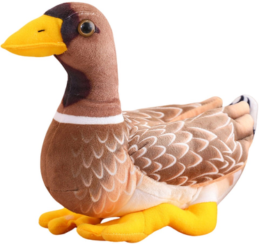 Maskotka-przytulanka Lean Toys Kaczka Brązowo-Żółta 28 cm 22470 (5905991048268)
