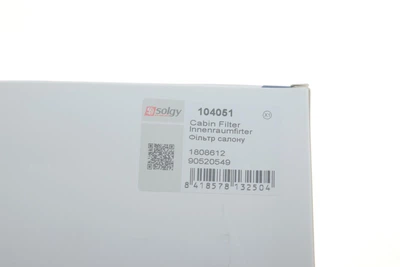 Фільтр салону Opel Astra F/G/H 96- - 104051 SOLGY