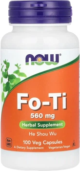 Горець багатоквітковий Now Foods Fo-Ti 560 мг 100 капсул (733739046758)