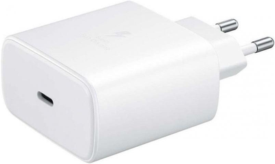 Мережевий зарядний пристрій Samsung Power Adapter EP-TA845 45W USB-C White (EP-TA845NWE) OEM