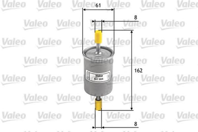 Фильтр топливный Valeo (587008)