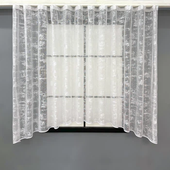 Кухонная арка VR-Textil № 000к жаккард "Мрамор Al-1" белый 290х150 см (51-227)