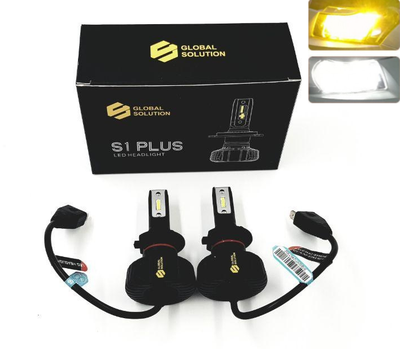 Автолампи GS S1+ Н7 CSP LED (NO COOLER ) 9-32V dual color 3000K/6000K