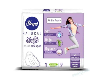Прокладки гігієнічні SLEEPY 5 крапель EXTRA SOFT NORMAL 8шт