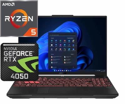 Ноутбук (2024) игровой ASUS TUF Gaming A16 Ryzen 5 7535HS/ 16GB / 512GB/ Win11x Licensed/ RTX4050 / 16" 144Hz