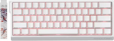 Клавіатура дротова Madlions MAD 60 HE RGB 1000 HZ, White
