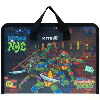 Папка-портфель на молнии Kite Ninja Turtles NT25-202, 1 відділення, A4