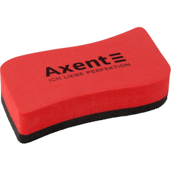 Губка для доски сухостирательная Axent Wave красная 11*5,7*2,2 см 980404A