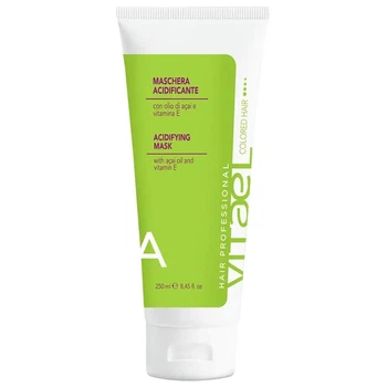 Маска для окрашенных волос Vitael Colored Hair ACIDIFYING MASK, 250 мл быстро восстанавливает естественный баланс волос, возвращает ему жизненную силу и блеск
