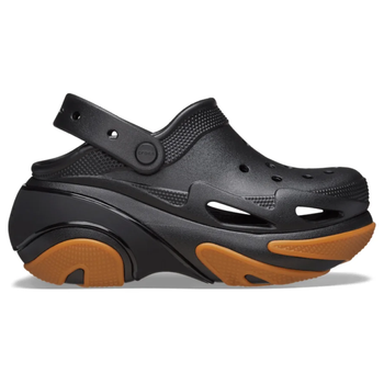 Сабо на высокой платформе Crocs Classic Bubble Crush Clog 37-38 р 23.2-24 см Черные 210061-0WS-M5/W7 Black Gum