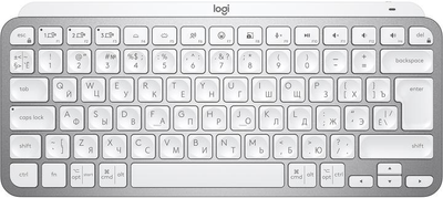 Клавіатура Logitech MX Keys Mini Wireless Illuminated RU Pale Gray (920-010499)