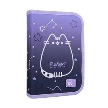Пенал твердый Yes HP-04 Pusheen Stellar, одинарный, с 2 клапанами (533626)