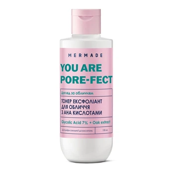 Тонер ексфоліант для обличчя з АНА кислотами Mermade Glycolic Acid & Oak extract, 150 мл (MRAC003)