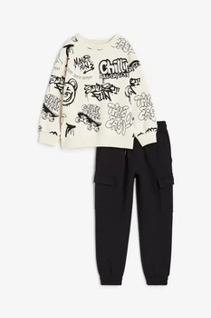 Утепленный костюм толстовка и штаны для мальчика H&M 104см (3-4Y)