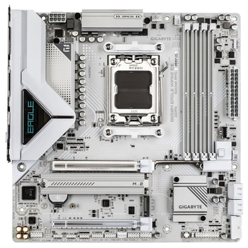 Материнська плата Gigabyte B850M EAGLE WIFI6E ICE (B850M EAGLE WIFI6E ICE) (Socket AM5, AMD B850, Micro-ATX)