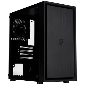 Корпус 1stPlayer B5-M-BK-3F Black без БП (B5-M-BK-3F)