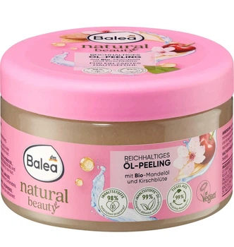 Пілінг для тіла Balea Natural Beauty Ol-peeling з органічним мигдальним маслом та цвітом вишні 300 г
