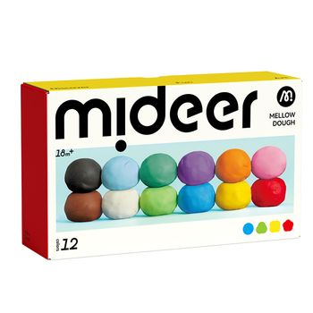 Масса для лепки Мягкое тесто MiDeer Мягкая глина 12 цветов (MD1501) для детей от 18 месяцев