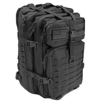 Рюкзак тактичний Tactic 40 літрів Чорний із системою molle (ta40-black)