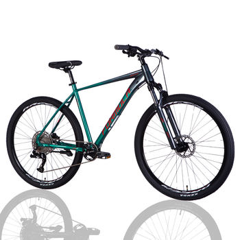 Велосипед AL 29" Formula ZEPHYR EXPERT HDD рама-19" темно-серебристый с зеленым 2025