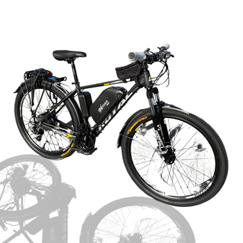 Велосипед з Е-комплектом з багажником Royal 29" FOX 2025 48 В 500Вт MXSUS 10 Ah/ до 35 км запас ходу+дисплей LSD4+Pas-ассистент