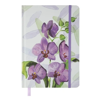 Блокнот на гумці Buromax Orchid А5 96 аркушів клітинка (BM.255119-39)