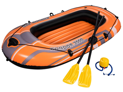 Ponton dmuchany Bestway Hydro-Force Set 196 x 114 cm 61062 Pomaranczowy (6942138960068)