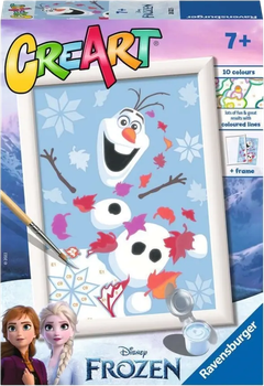 Malowanie po numerach Ravensburger CreArt Cheerful Olaf (4005556202225)