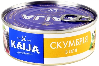 Скумбрія атлантична в олії Kaija 240 г (4751007731225)