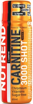 Карнітин Nutrend Carnitine 3000 Shot, 60 мл., Полуниця