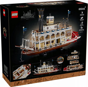 Zestaw klocków LEGO Ideas Parowiec rzeczny 4090 elementów (21356)