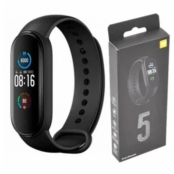 Годинник смарт Smart Band M5 Band Smart Watch крокомір, фітнес браслет, чорний