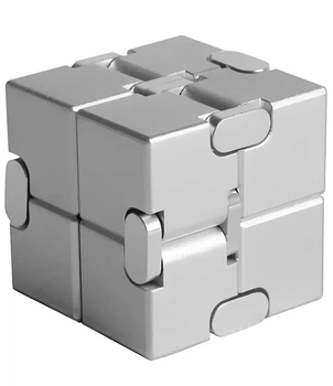 Нескінченний кубик RESTEQ, антистрес Infinity Cube 38 мм. Іграшка-антистрес з алюмінієвого сплаву 4912103