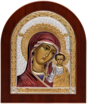 Ікона срібна Ekklesia Казанська Богородиця (17,3x20,8 см.) (6691/3WMCCO)